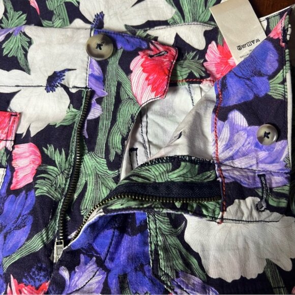 ANTHROPOLOGIE Cecilia Pettersson The Colette Cropped Pants Floral Size 28 - Picture 8 of 14